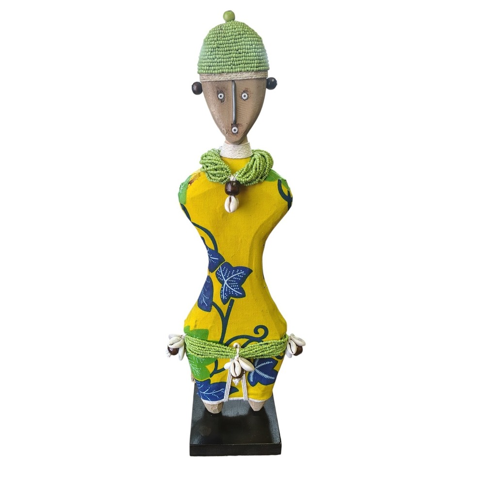 Namji Fertility Doll Wooden with Beads